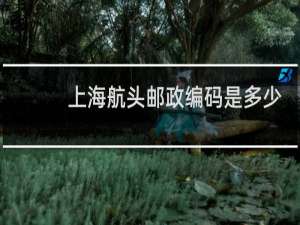 上海航头邮政编码是多少