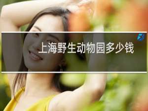 上海野生动物园多少钱