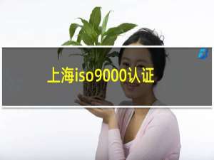 上海iso9000认证质量体系