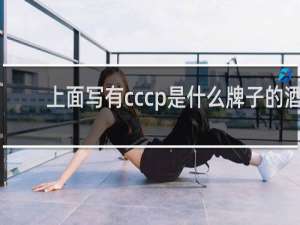 上面写有cccp是什么牌子的酒