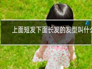 上面短发下面长发的发型叫什么