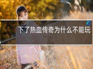 下了热血传奇为什么不能玩