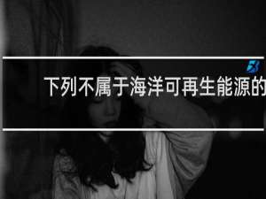 下列不属于海洋可再生能源的是