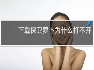 下载保卫萝卜为什么打不开