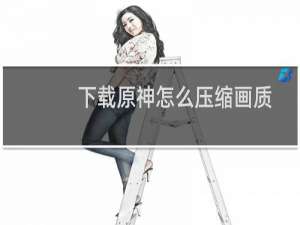 下载原神怎么压缩画质