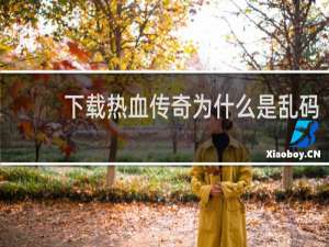 下载热血传奇为什么是乱码