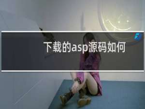 下载的asp源码如何