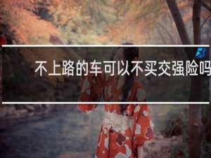 不上路的车可以不买交强险吗