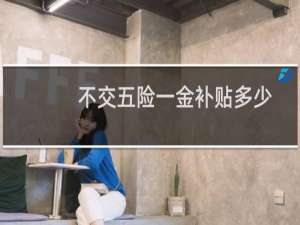 不交五险一金补贴多少