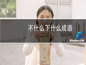 不什么下什么成语