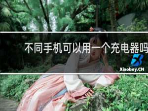 不同手机可以用一个充电器吗