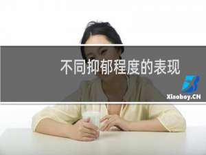 不同抑郁程度的表现