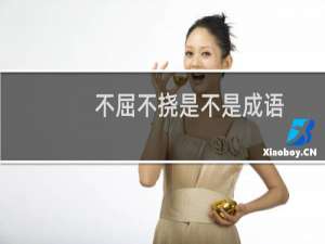 不屈不挠是不是成语（不屈不挠是什么歌）