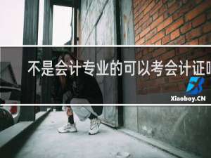 不是会计专业的可以考会计证吗