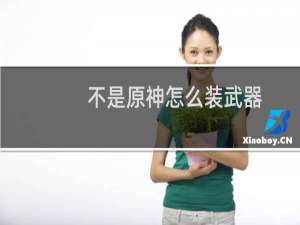 不是原神怎么装武器