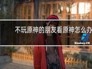 不玩原神的朋友看原神怎么办
