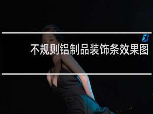 不规则铝制品装饰条效果图