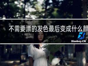 不需要漂的发色最后变成什么颜色