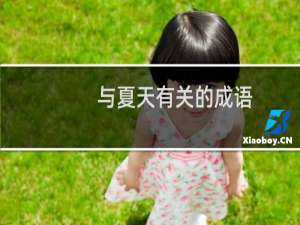 与夏天有关的成语