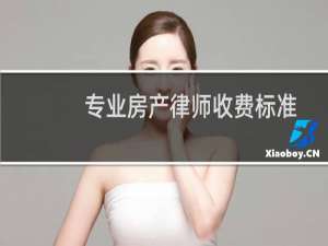 专业房产律师收费标准