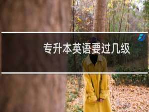 专升本英语要过几级