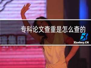 专科论文查重是怎么查的