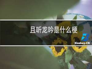 且听龙吟是什么梗？为什么在科技相关的帖子总能看到这四个字？
