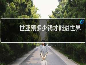 世亚预多少钱才能进世界杯