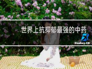 世界上抗抑郁最强的中药