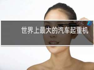 世界上最大的汽车起重机