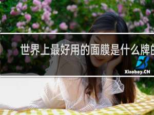 世界上最好用的面膜是什么牌的