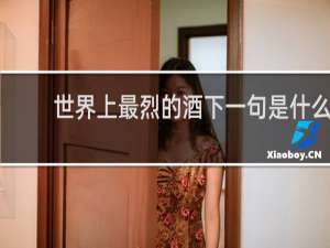 世界上最烈的酒下一句是什么