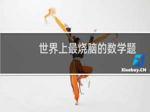 世界上最烧脑的数学题