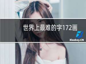 世界上最难的字172画