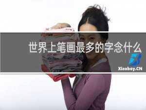 世界上笔画最多的字念什么