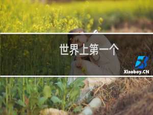 世界上第一个