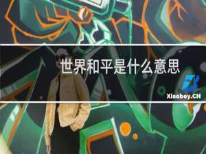 世界和平是什么意思