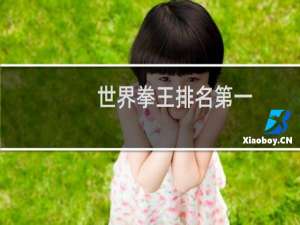 世界拳王排名第一