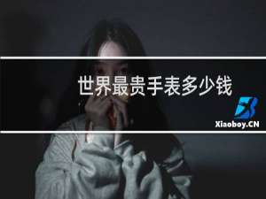 世界最贵手表多少钱