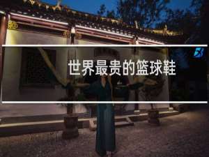 世界最贵的篮球鞋