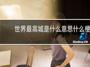 世界最高城是什么意思什么梗