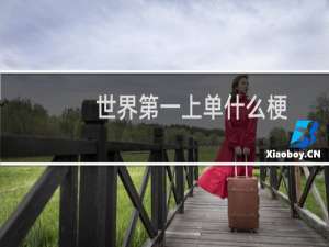 世界第一上单什么梗