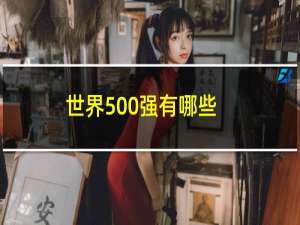 世界500强有哪些