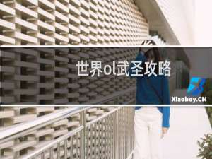 世界ol武圣攻略