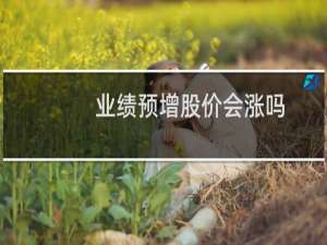 业绩预增股价会涨吗