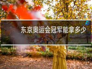 东京奥运会冠军能拿多少钱