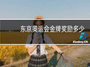 东京奥运会金牌奖励多少钱?