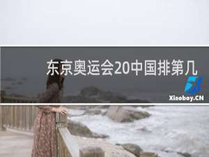 东京奥运会 中国排第几