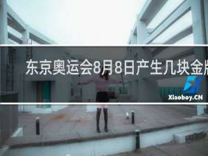 东京奥运会8月8日产生几块金牌