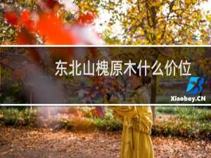 东北山槐原木什么价位